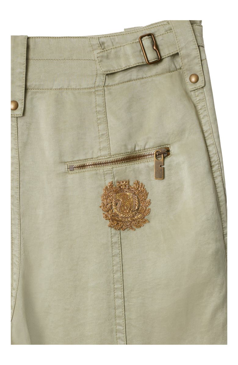 Burberry Lyocell Tailored Trousers, Alternate, color, Skylark