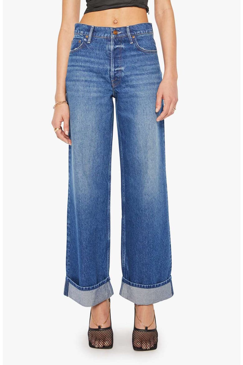 The Smoothie Skimp Cuffed Wide Leg Jeans, Main, color, HOT STUFF