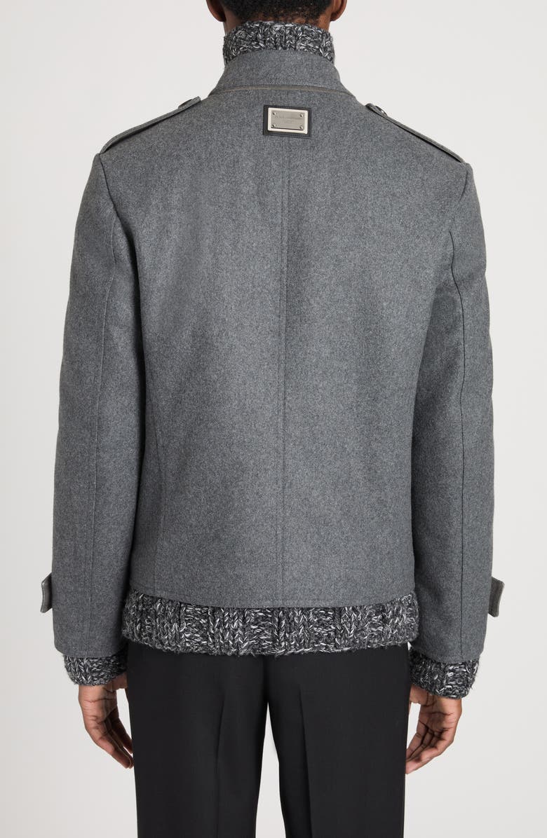 Dolce&Gabbana Re-Edition Wool Blend Peacoat, Alternate, color, 