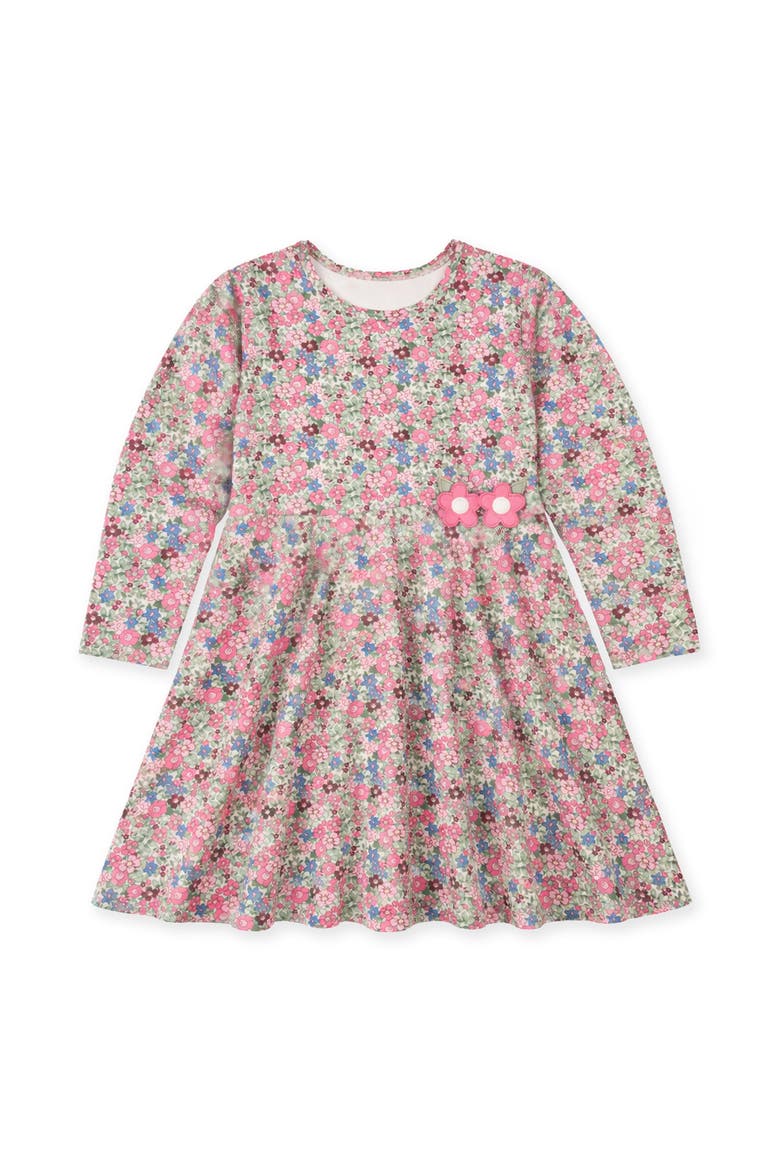Floral Knit Dress with Flowers, Main, color, Ivory, Pink & Multi Floral