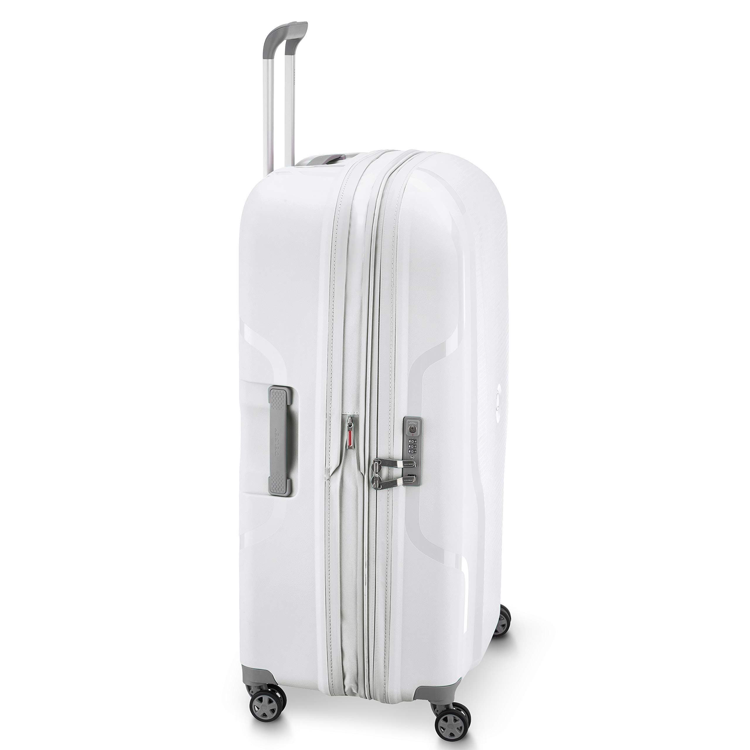 Delsey Paris Clavel Hardside Large Expandable Luggage with Spinner Wheels, Alternate, color, White