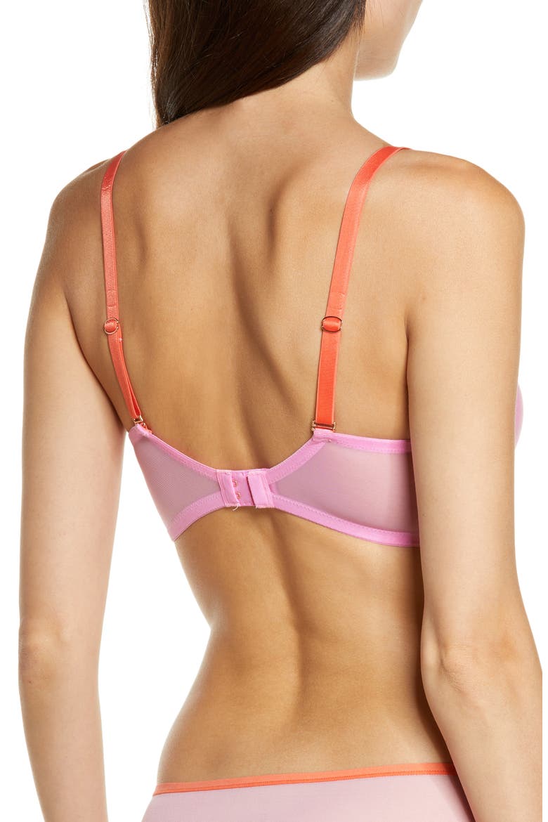 Spellbound Spacer Underwire Convertible Bra, Alternate, color, PINK/CORAL