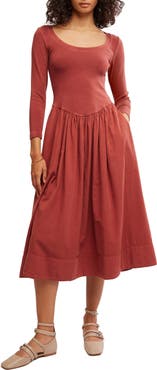 Free People Aelia Long Sleeve Maxi Dress