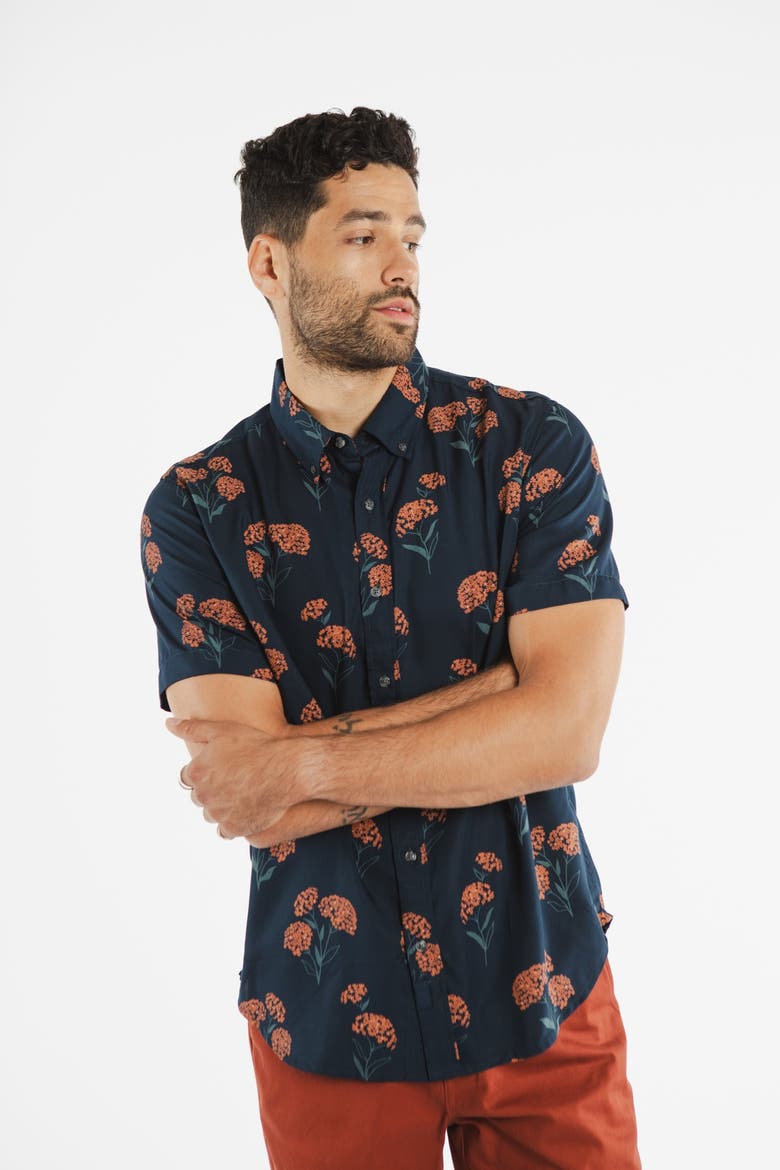 Grant Slim Shirt, Alternate, color, Wildflower