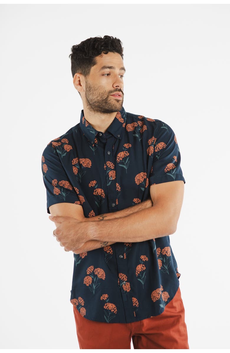 Bridge & Burn Grant Slim Shirt, Alternate, color, Wildflower