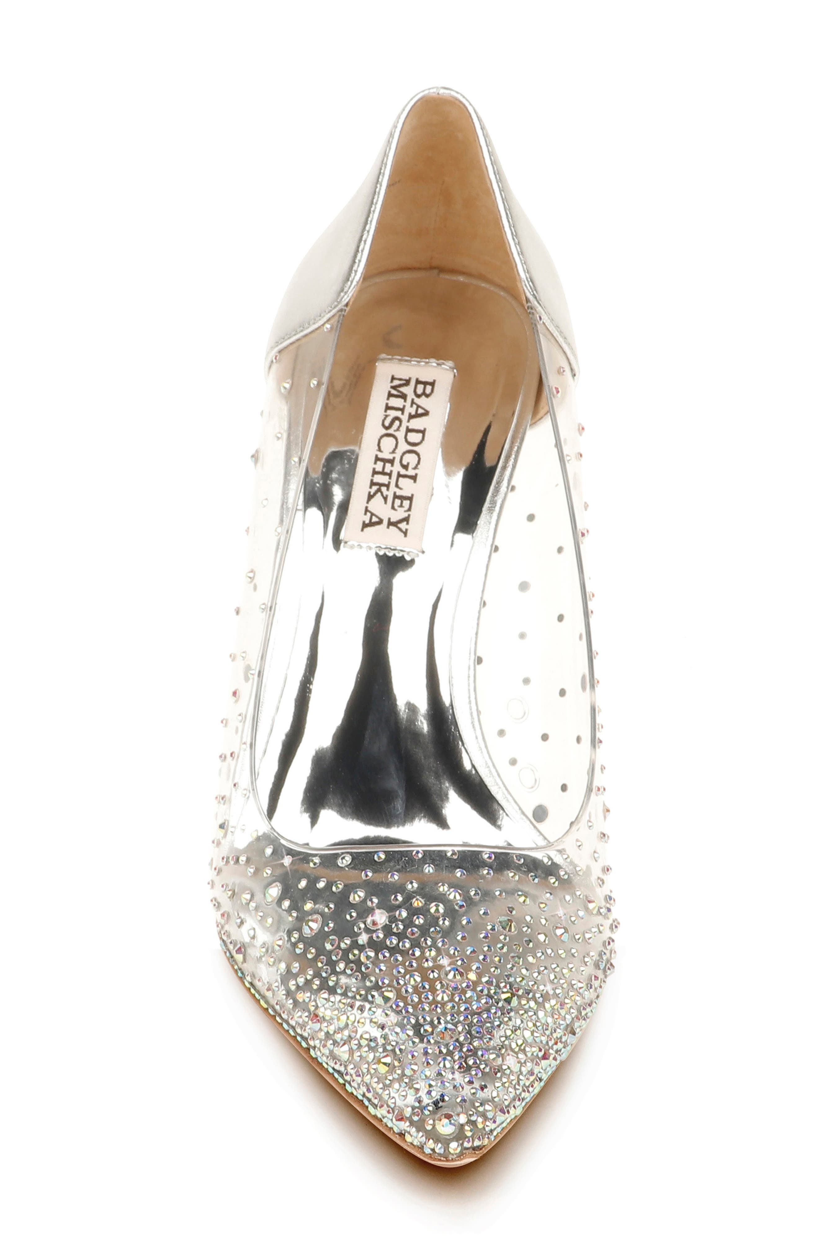 Badgley Mischka Collection Gisela Embellished Pointed Toe Pump, Alternate, color, 