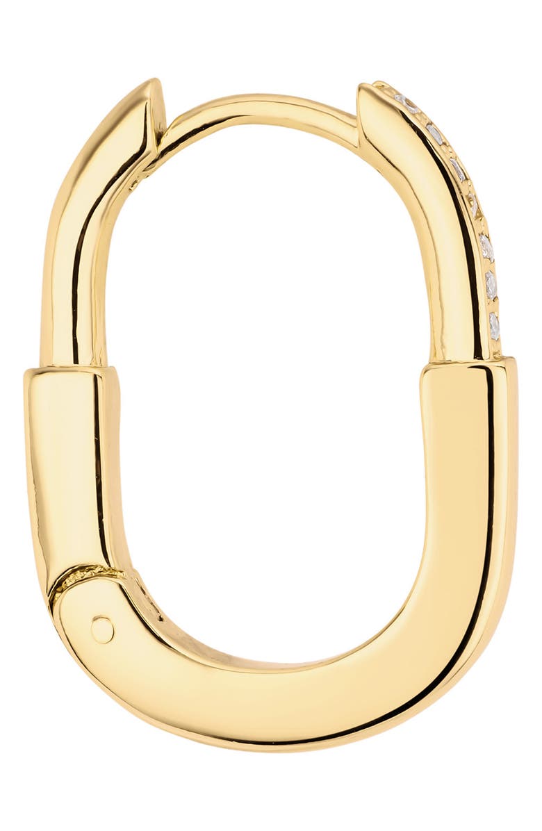 ATHRA LUXE The Modern Oval Hoop Earrings, Alternate, color, 
