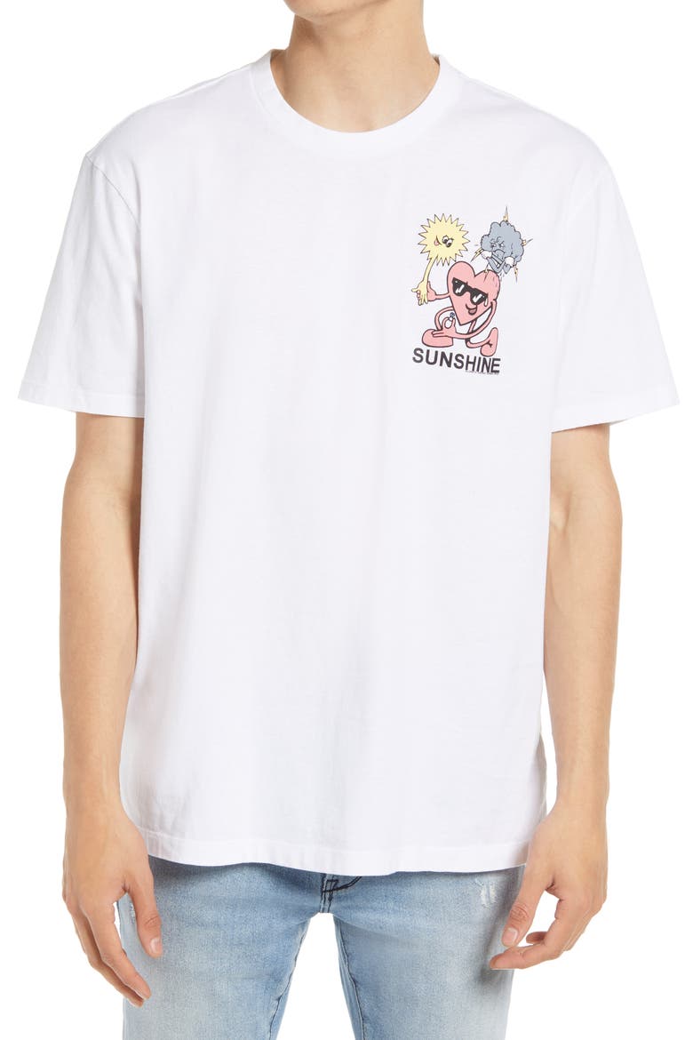 Men's Sunshine Graphic Tee, Main, color, OPTIC WHITE
