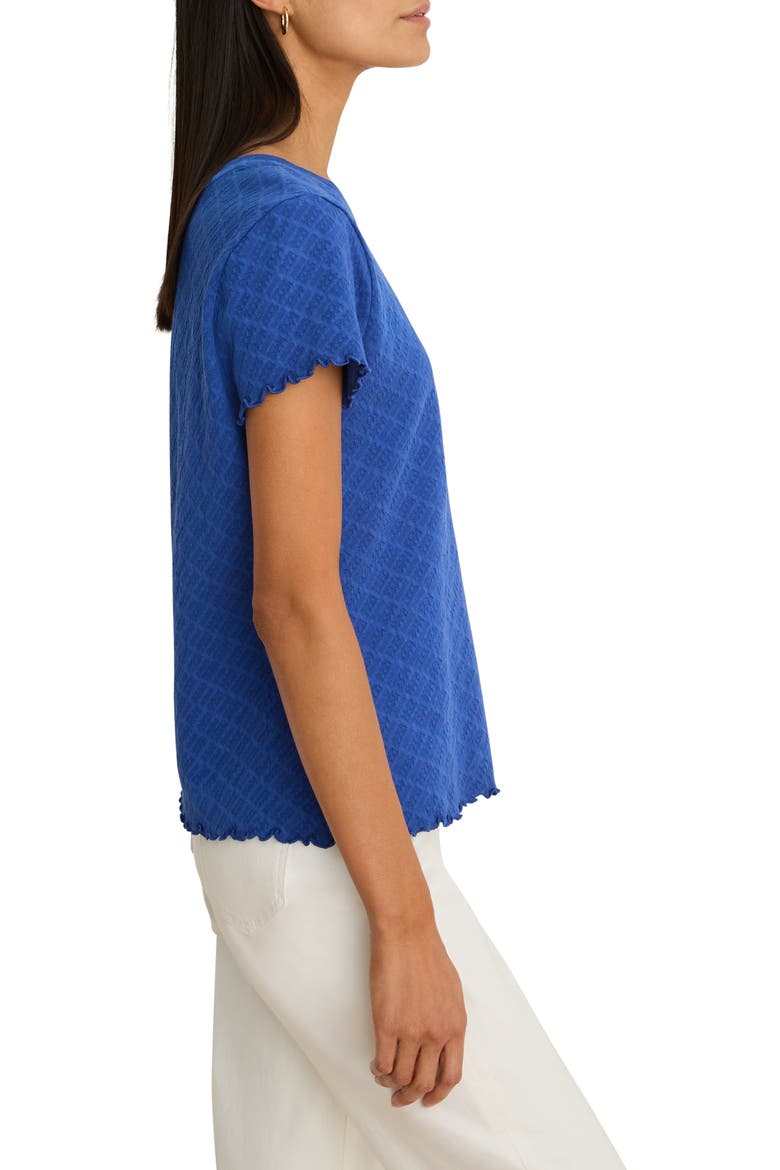 Cotton Lace T-Shirt, Alternate, color, NEPTUNE