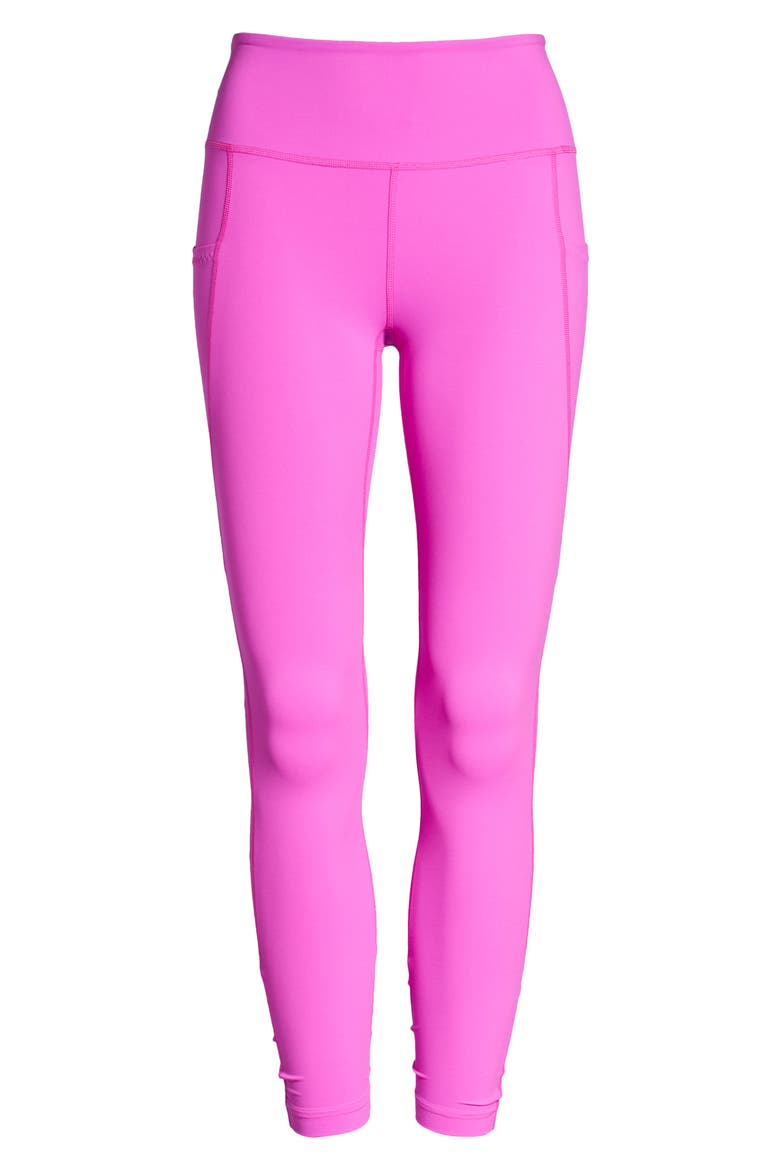 Free People FP Movement Solid Wave Rider Pocket Leggings, Alternate, color, LIVING MAGENTA