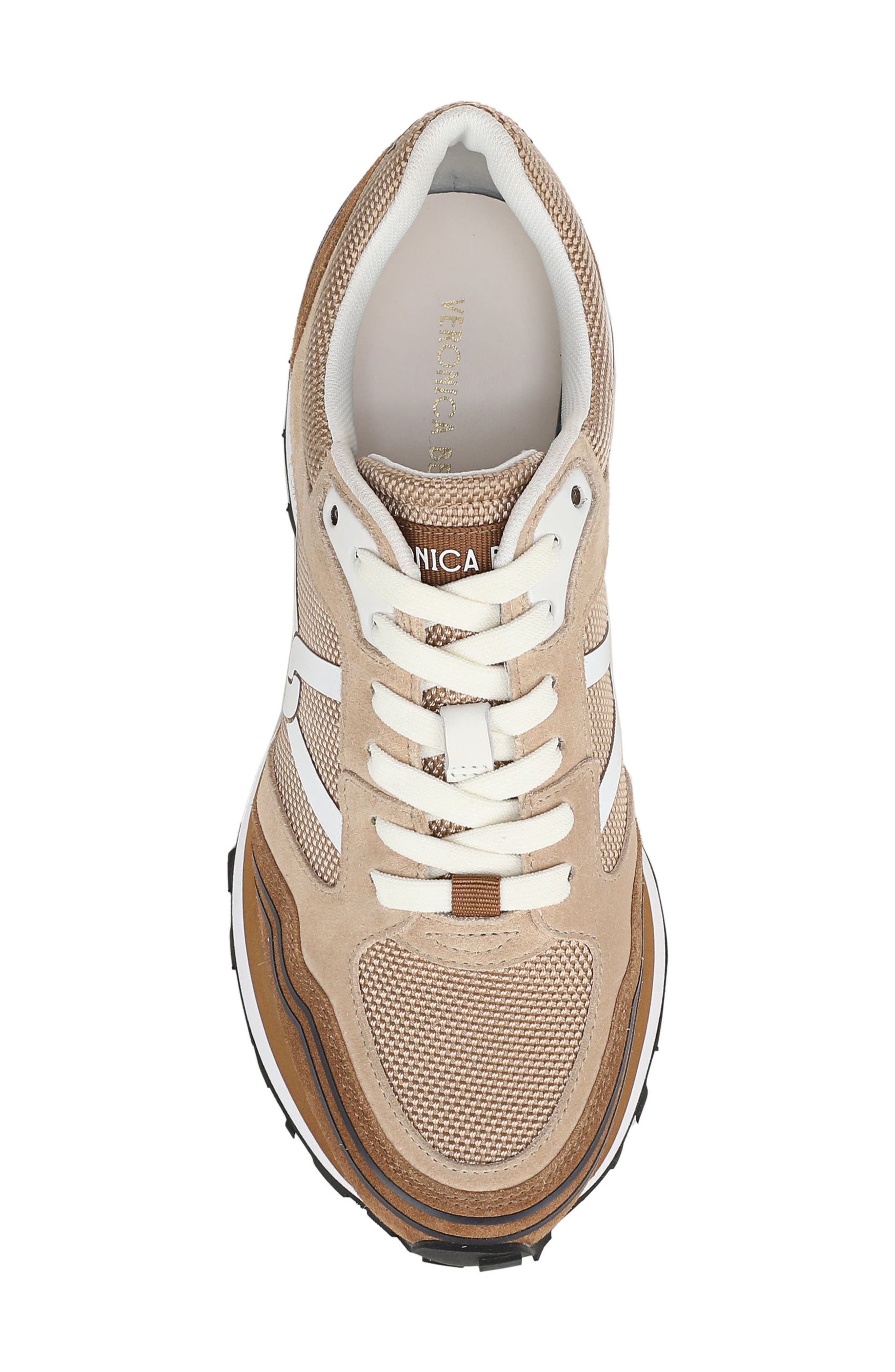 Valentina Sneaker, Alternate, color, CHESTNUT/ ECRU SUEDE