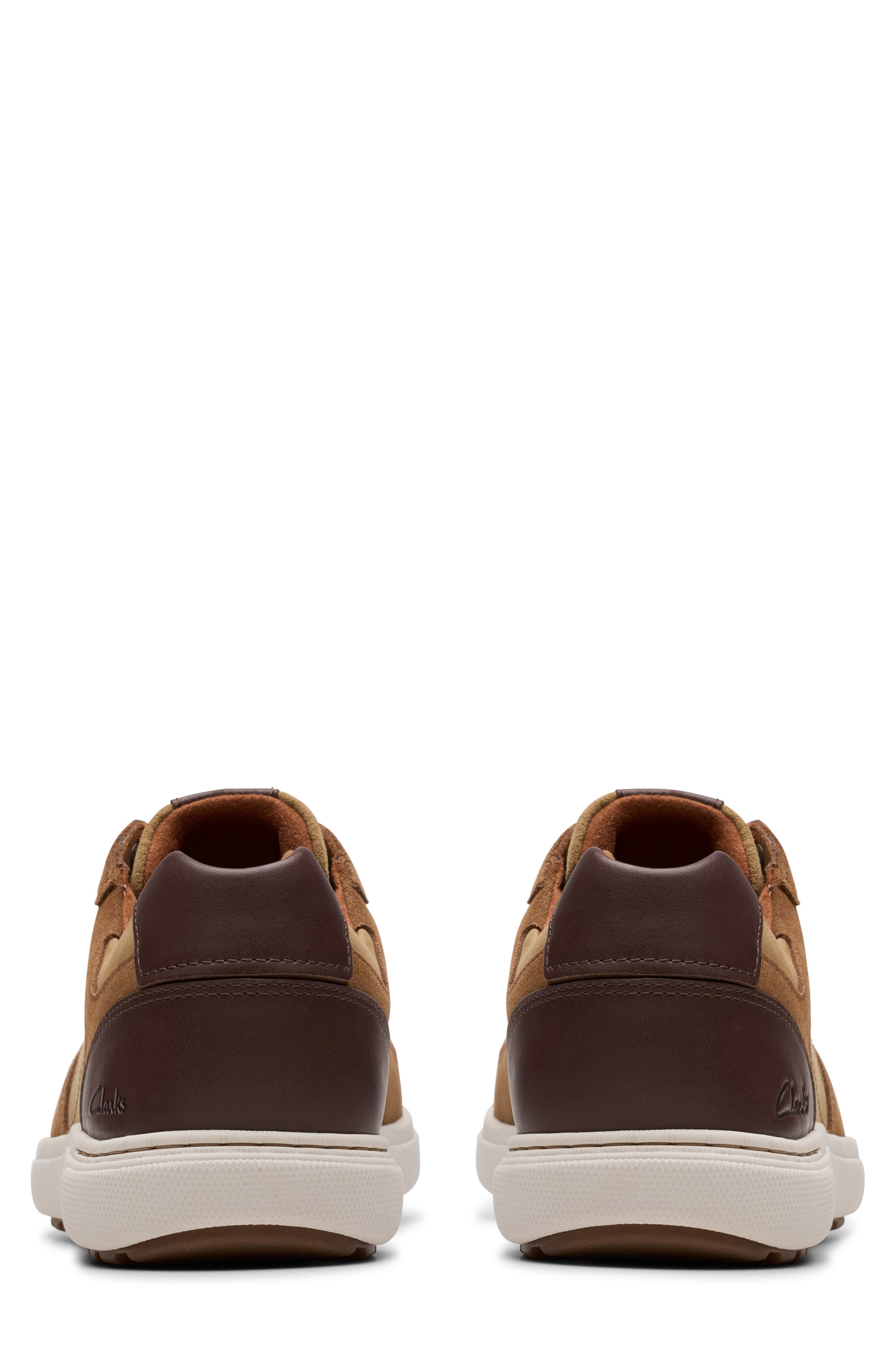 Clarks<sup>®</sup> Mapstone Lace-Up Leather Sneaker, Alternate, color, Cola Combi
