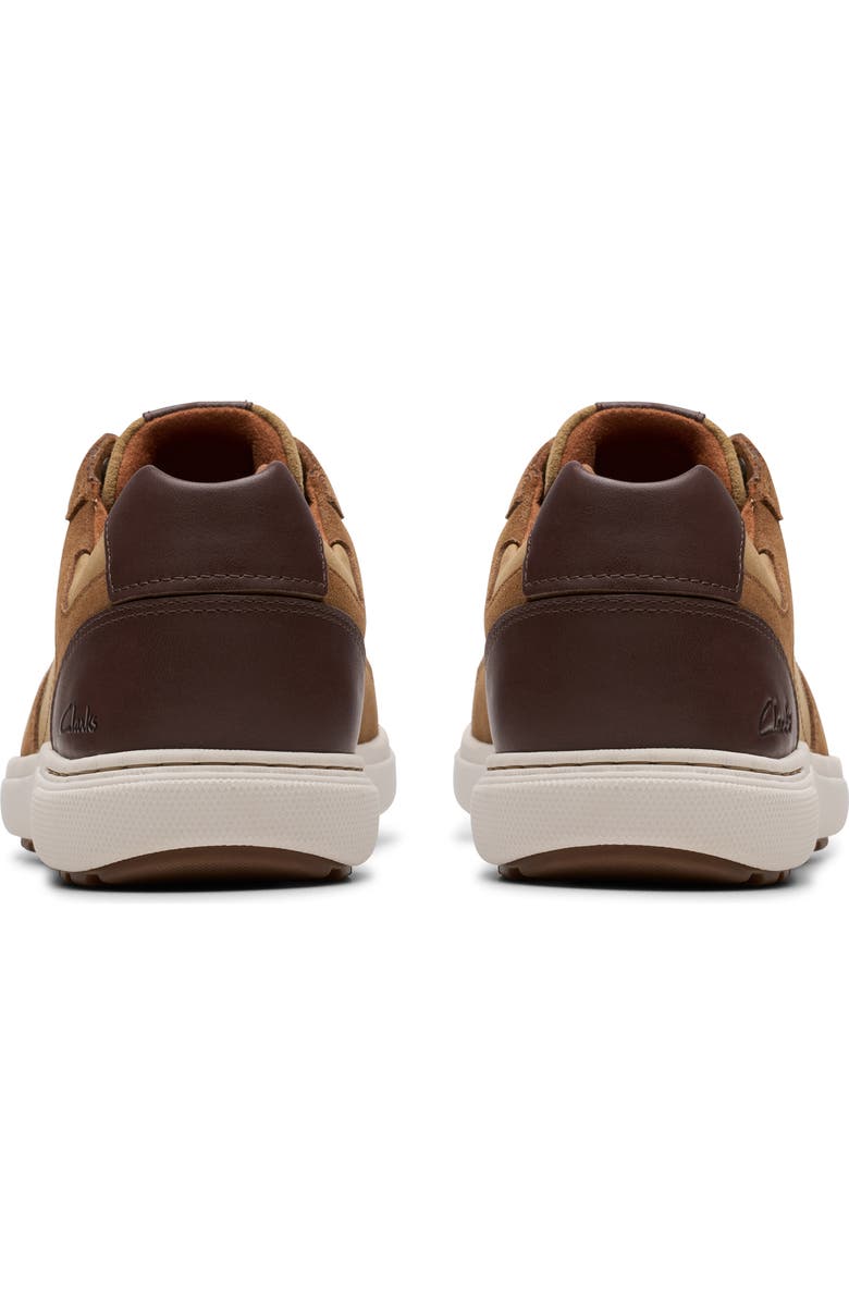 Clarks<sup>®</sup> Mapstone Lace-Up Leather Sneaker, Alternate, color, Cola Combi