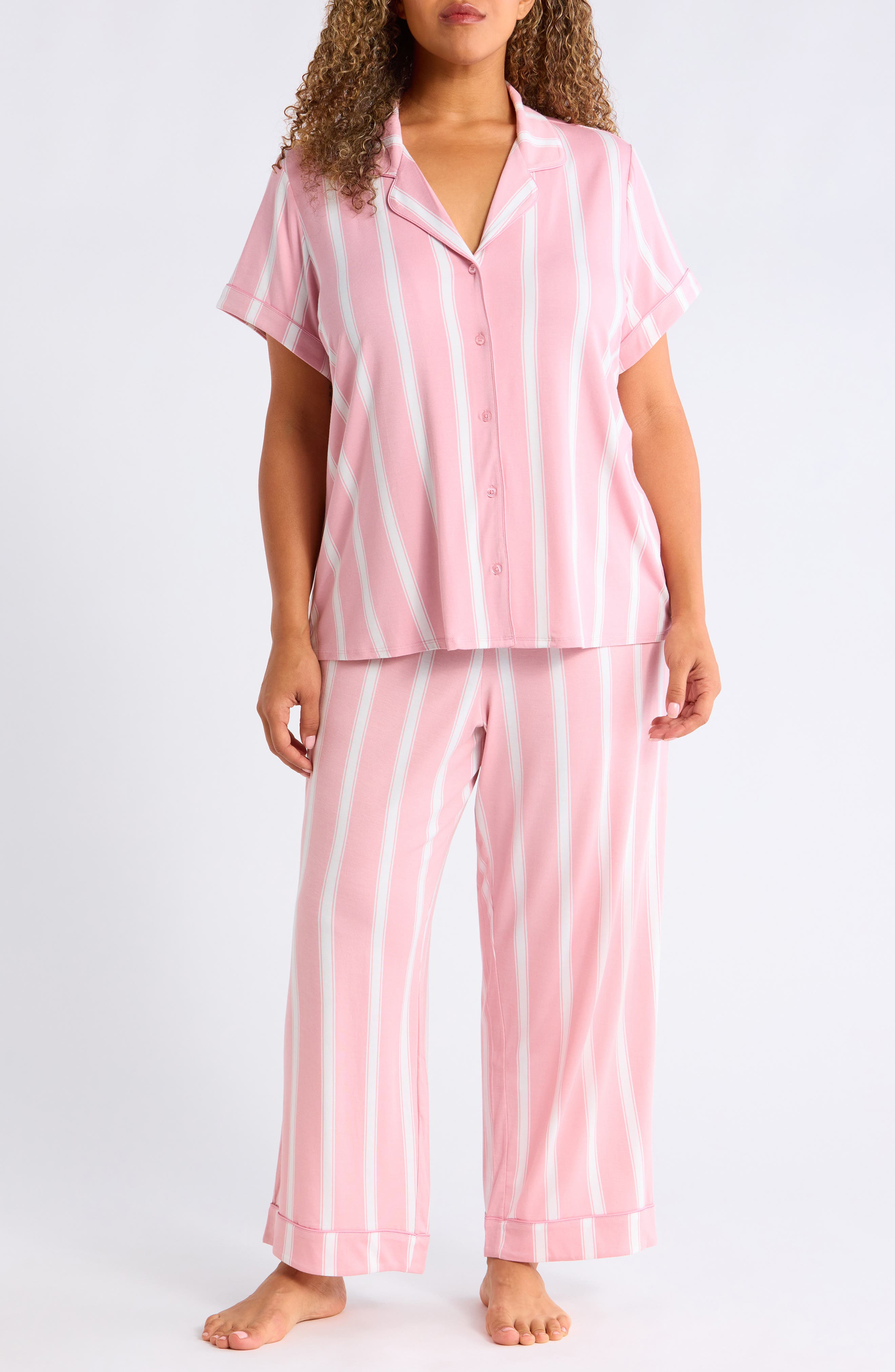 selected PINK- IVORY RIVIERA STRIPE