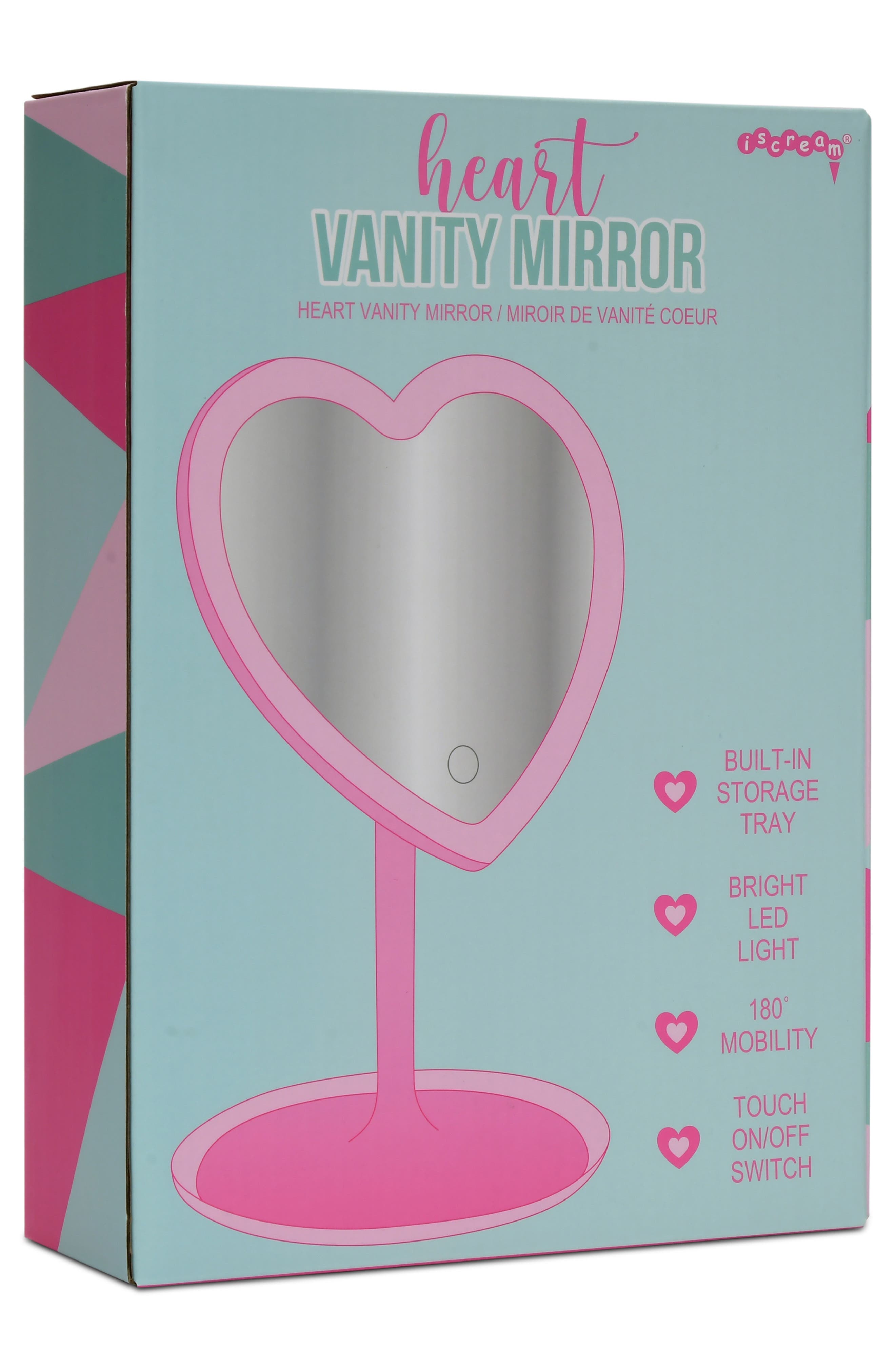 Iscream Kids' Heart Shaped Vanity Mirror, Alternate, color, 