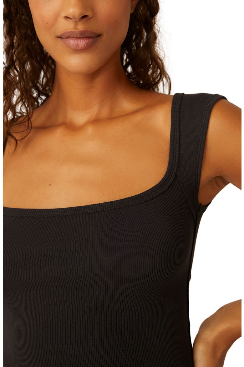 Hummingbird Stretch Cotton Top, Alternate, color, BLACK