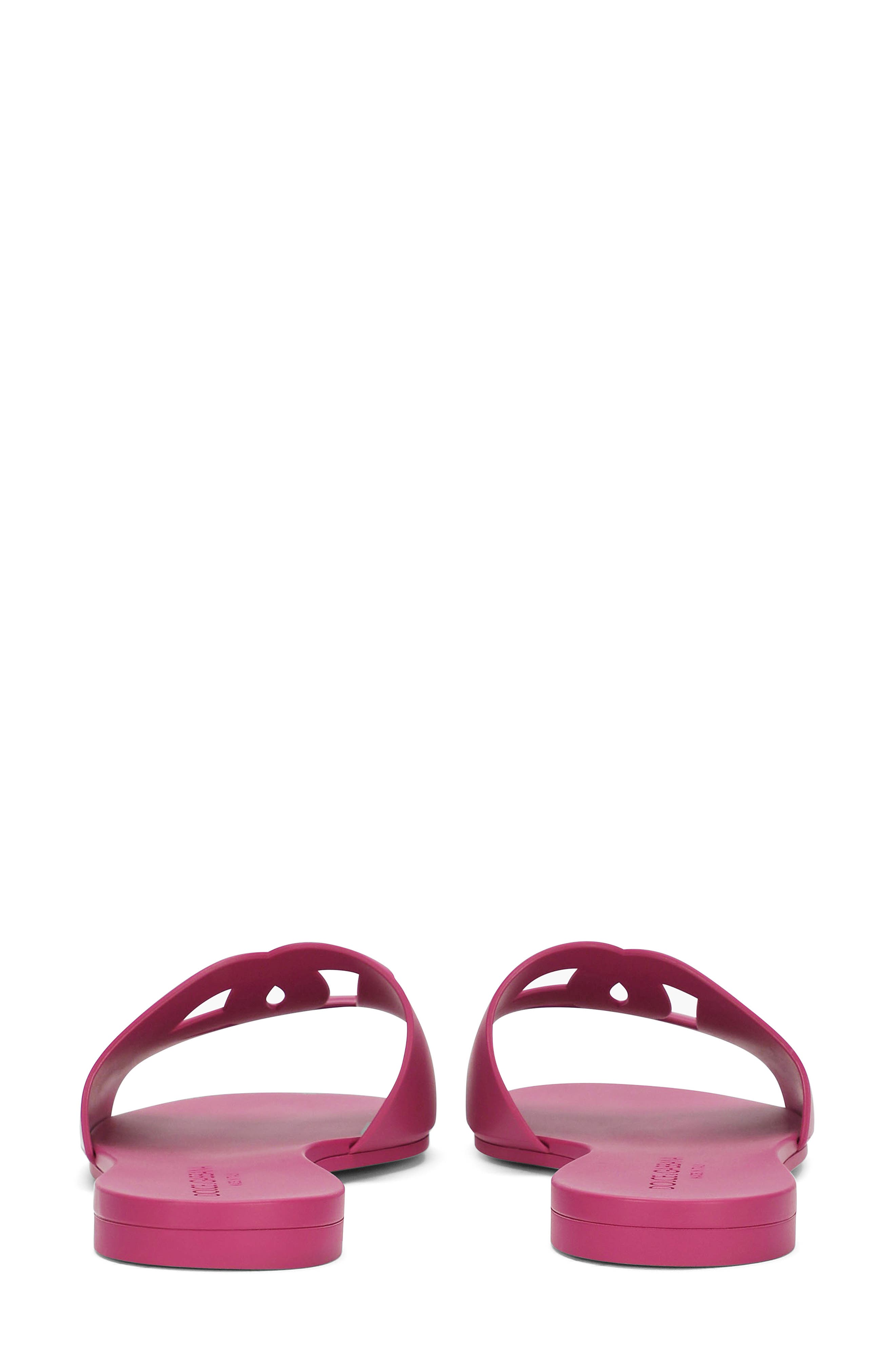 Bianca Interlock Slide Sandal, Alternate, color, FUCHSIA