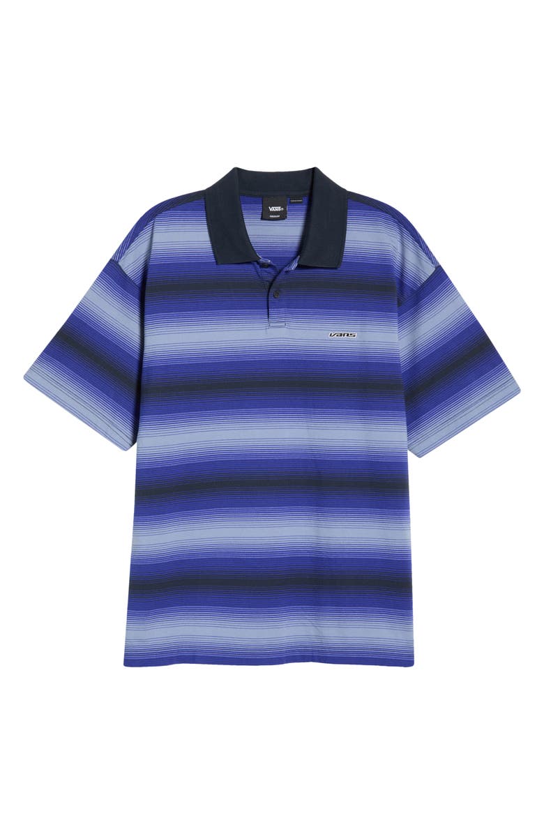 Vans Molino Shadow Stripe Cotton Polo, Main, color, Royal Cobalt