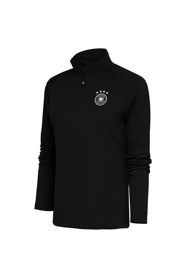 Women's Black Germany National Team Statement Half-Zip Pullover, Main, color, Black