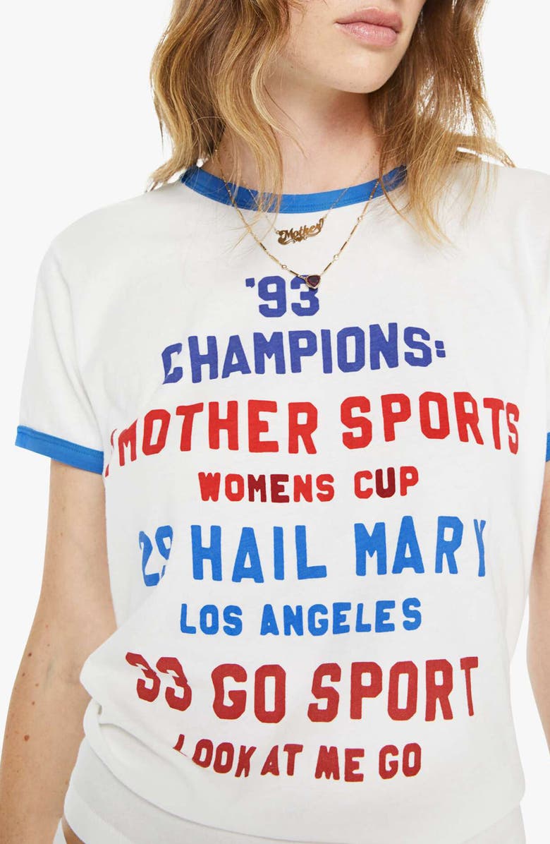 MOTHER The Lil Ringer Graphic T-Shirt, Alternate, color, Champions