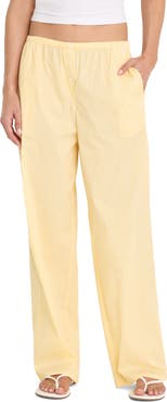 Good American Stripe Poplin Pants
