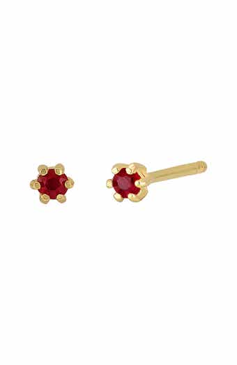 18K Yellow Gold Solitaire Stud Earrings (Nordstrom Exclusive)
