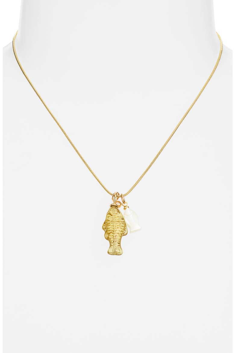 Isla Sol Pendant Necklace, Alternate, color, GOLD