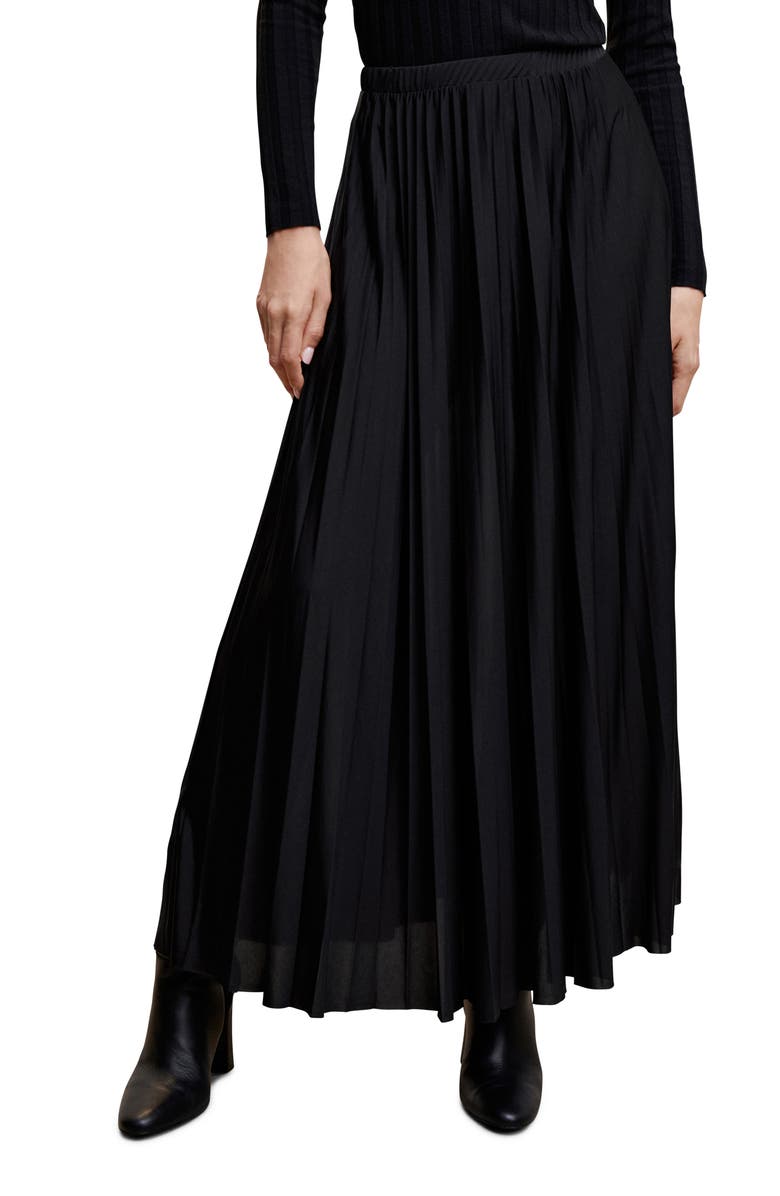 MANGO Pleated Maxi Skirt, Main, color,