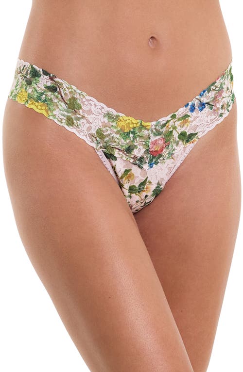 Hanky Panky Print Low Rise Thong In Overjoyed