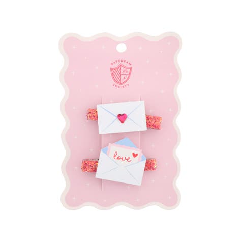 Love Birds Love Notes Hair Clip Set