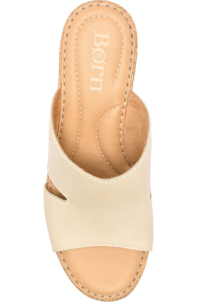 Børn Sorine Platform Wedge Sandal, Alternate, color, Cream Leather