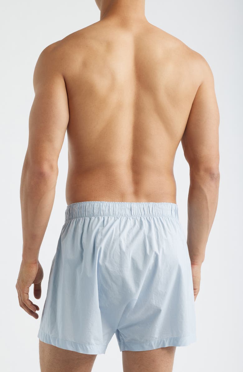 Lunya Airy Cotton Boxers, Alternate, color, Still Blue