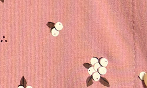 Pl Baby By Petit Lem Floral Top, Leggings & Headband Set In Pink