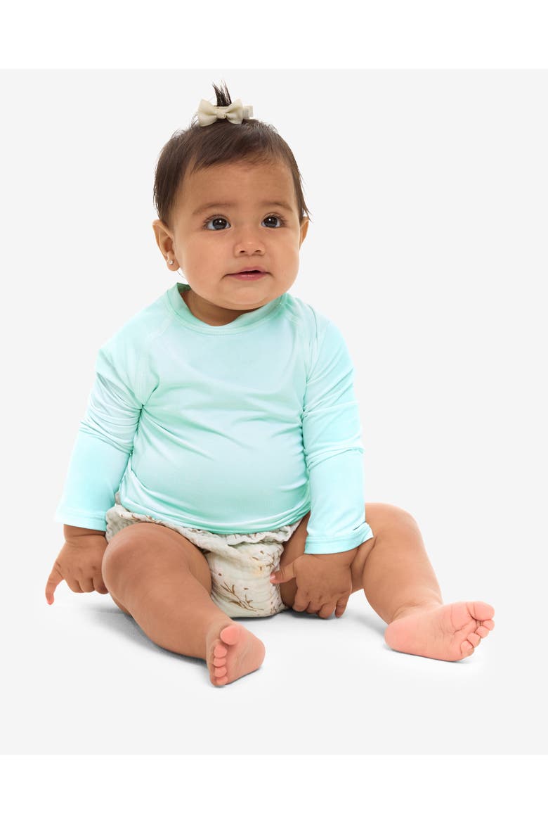 Baby's Long Sleeve Crew Neck Top for Sun and UV Protection, Alternate, color, Mint