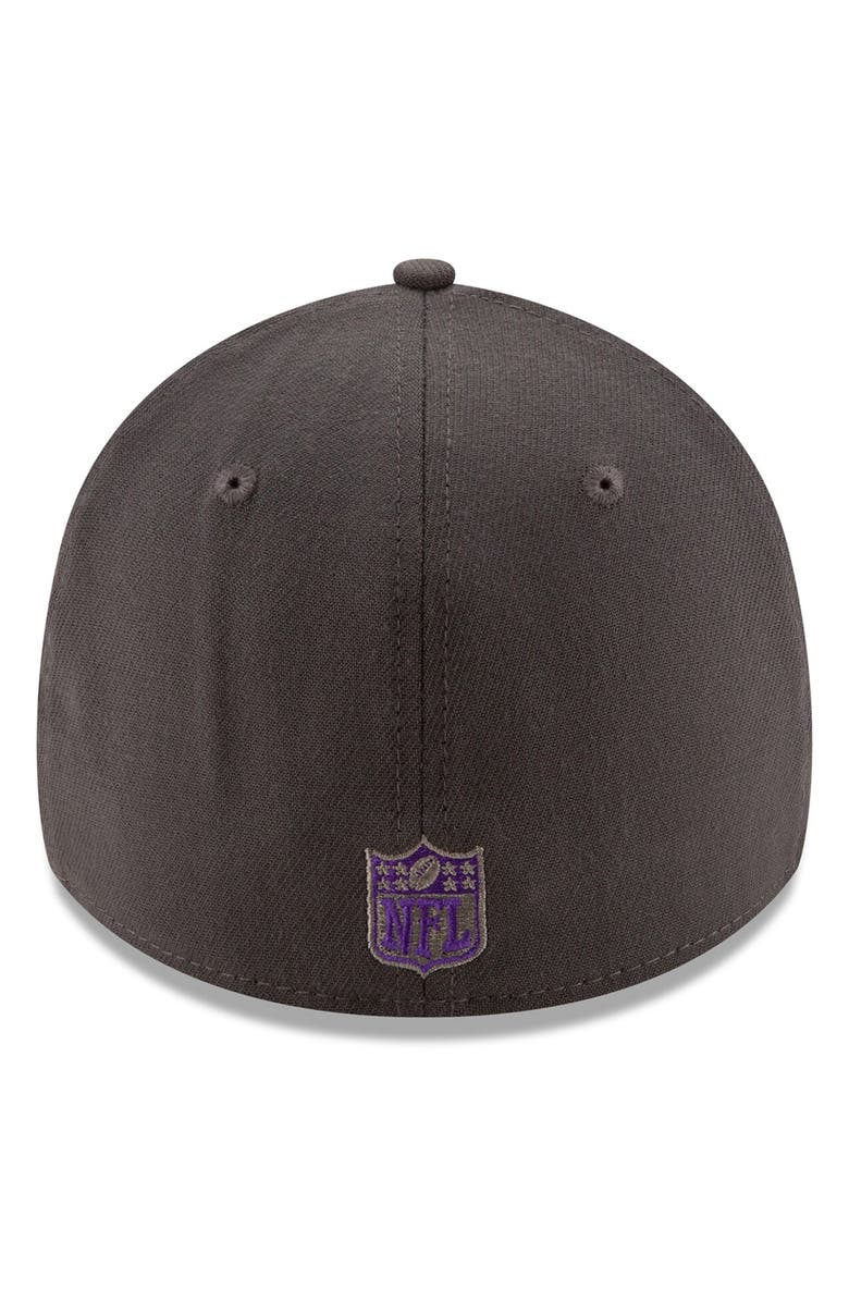 New Era Men's New Era Graphite Minnesota Vikings Storm 39THIRTY Flex Hat, Alternate, color, 