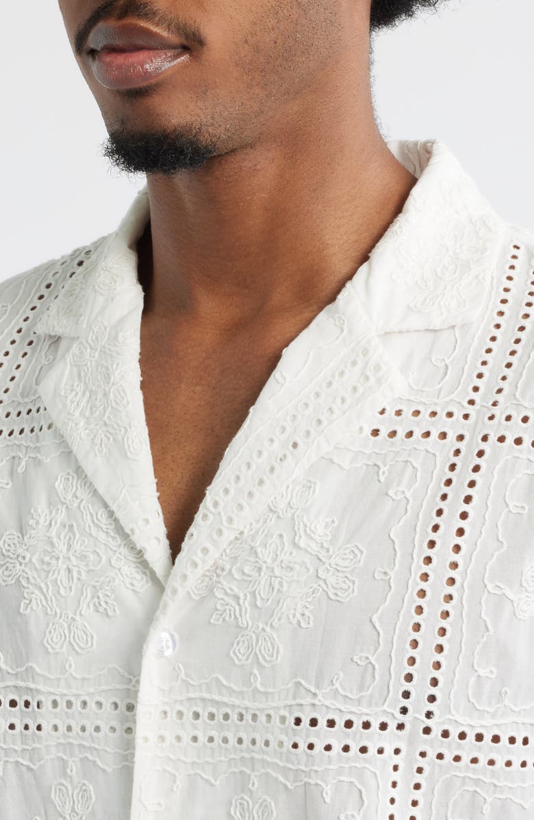 KROST Montauk Embroidered Long Sleeve Camp Shirt, Alternate, color, 