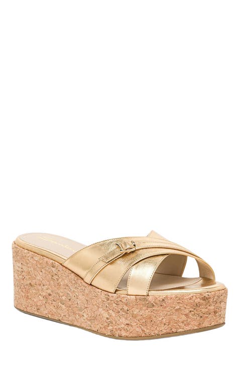 サンダル・ミュール SANTONI LAMINATED NAPPA SANDALS Santoni Laminated Nappa Mule Sandals (SANTONI/サンダル