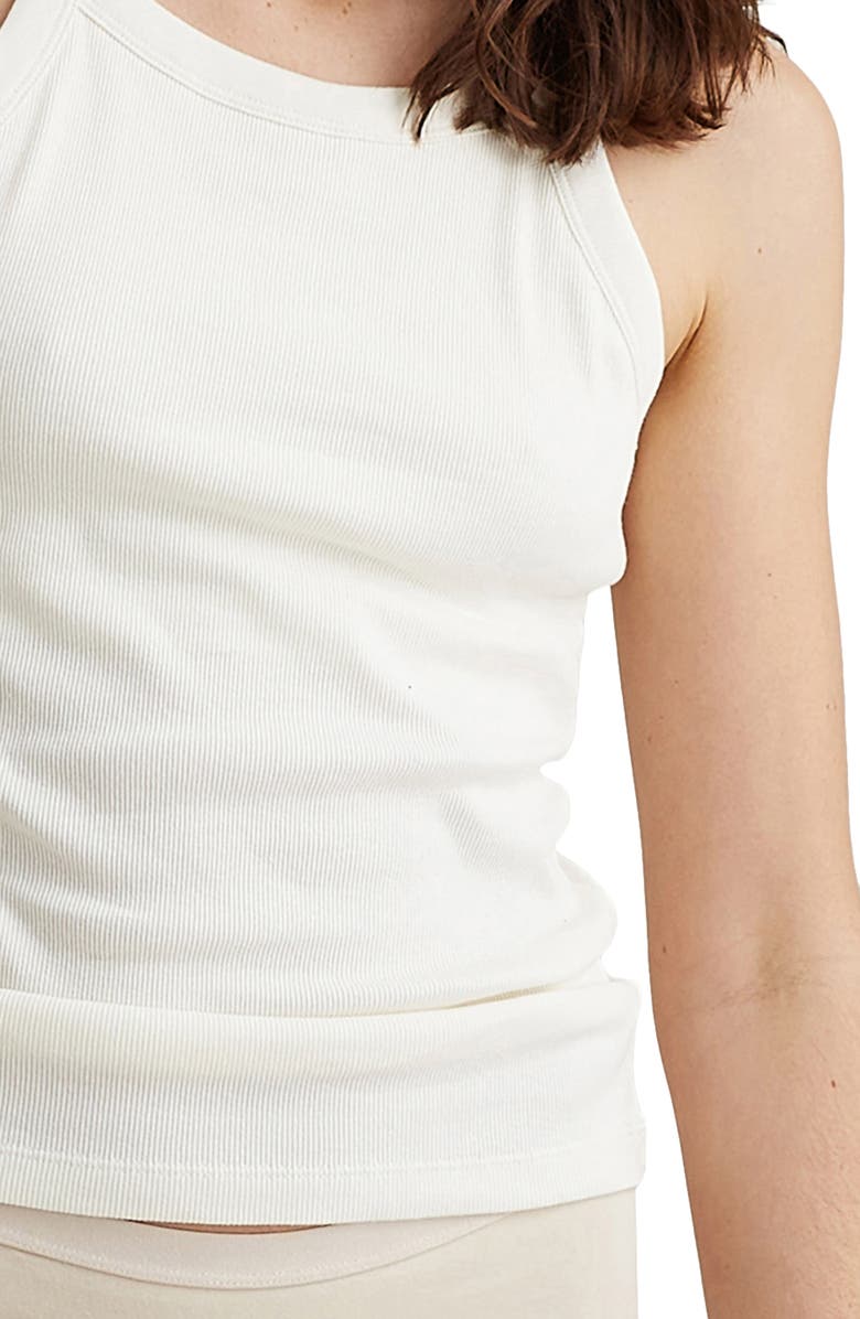Papinelle Milla Shelf Bra Cotton Rib Camisole, Alternate, color, 