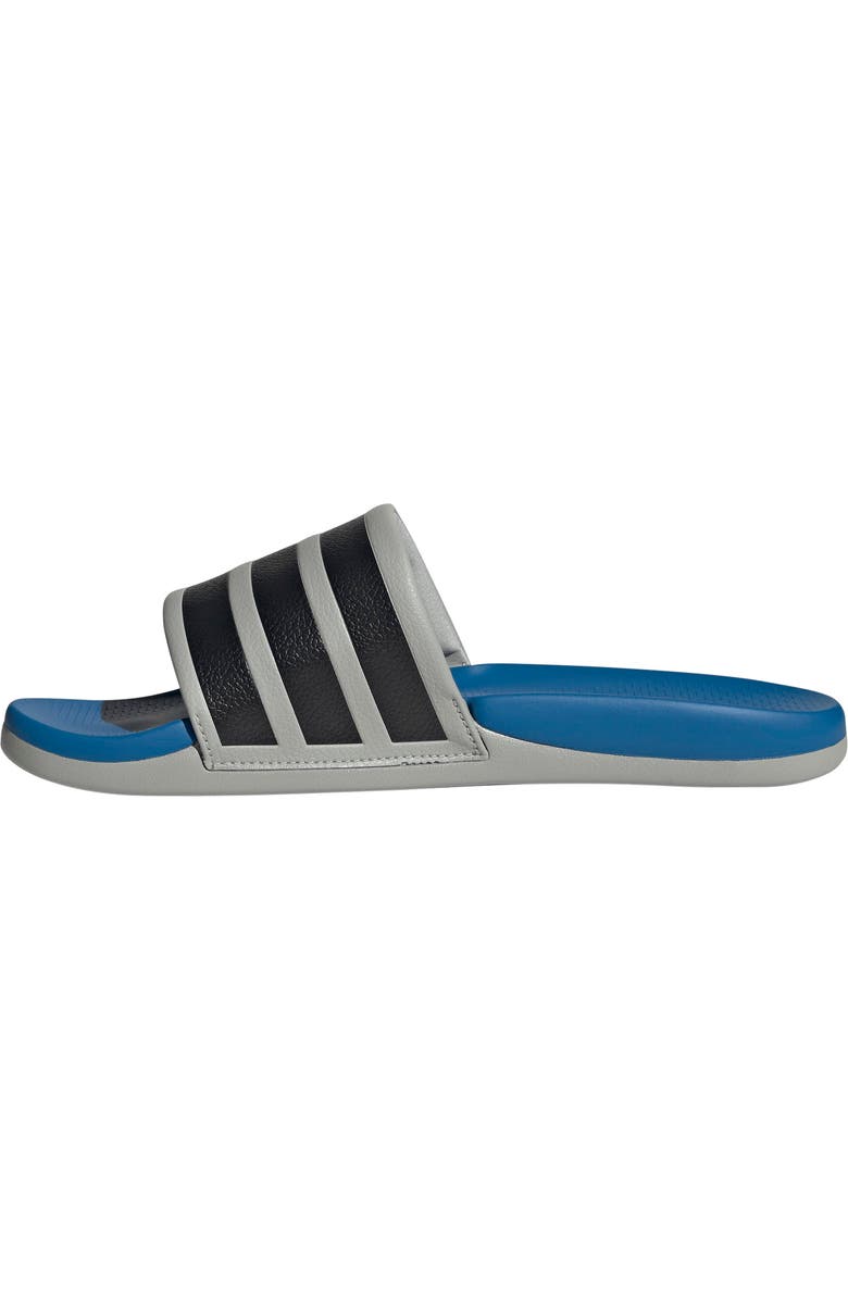 adidas Adilette Comfort 2.0 Slide Sandal, Alternate, color, Grey Two/ Core Black/ Ray Blue