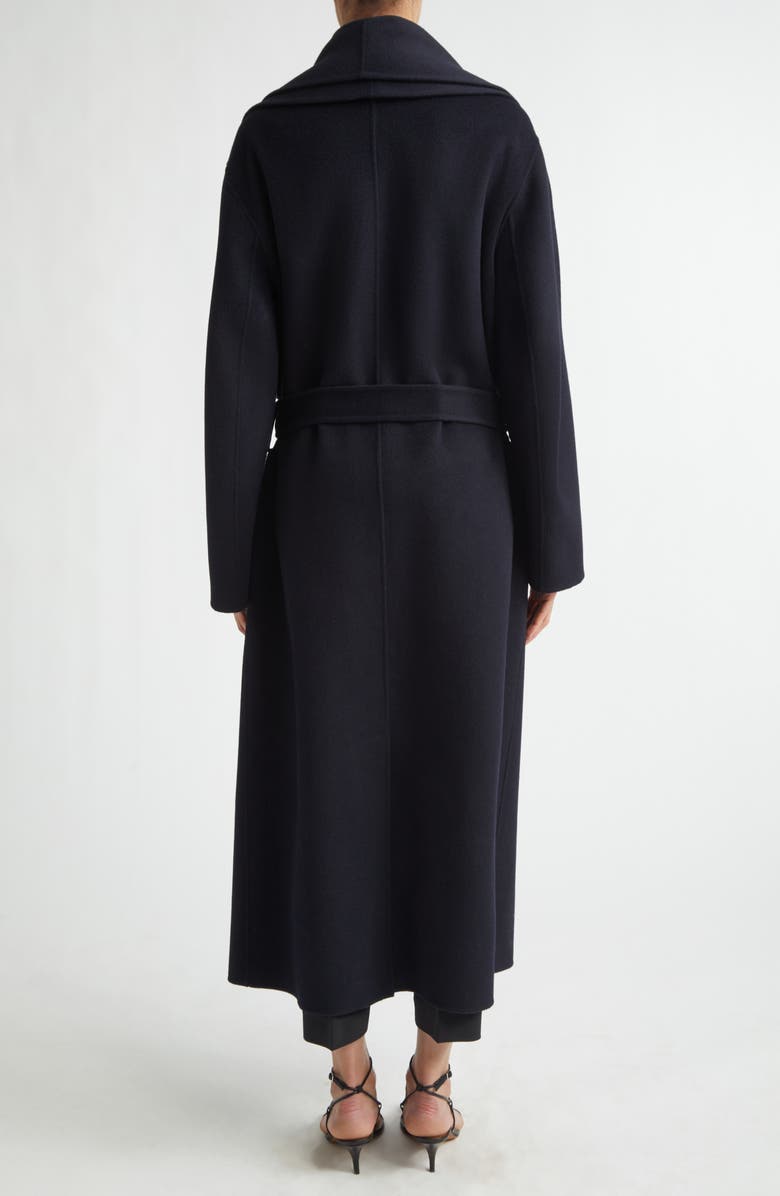 Róhe Double Face Wool & Cashmere Wrap Coat, Alternate, color, Navy