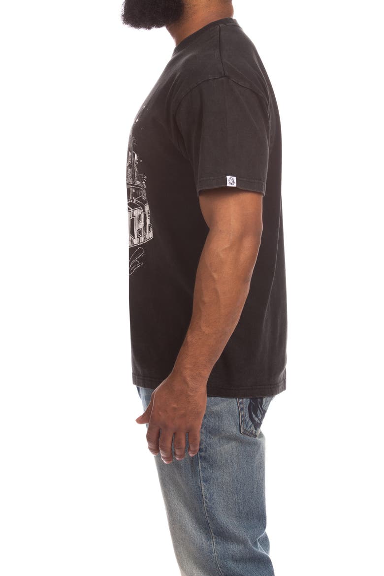 Clubhouse Cotton Graphic T-Shirt, Alternate, color, BLACK