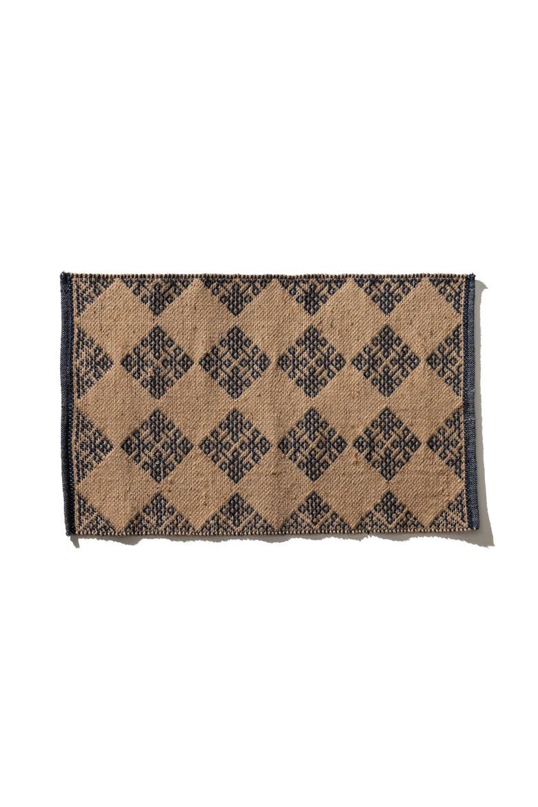 Tile Patterned Jute Mat, Main, color, Mykonos
