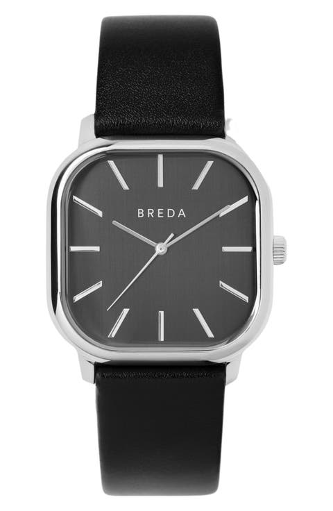 Visser Leather Strap Watch, 35mm