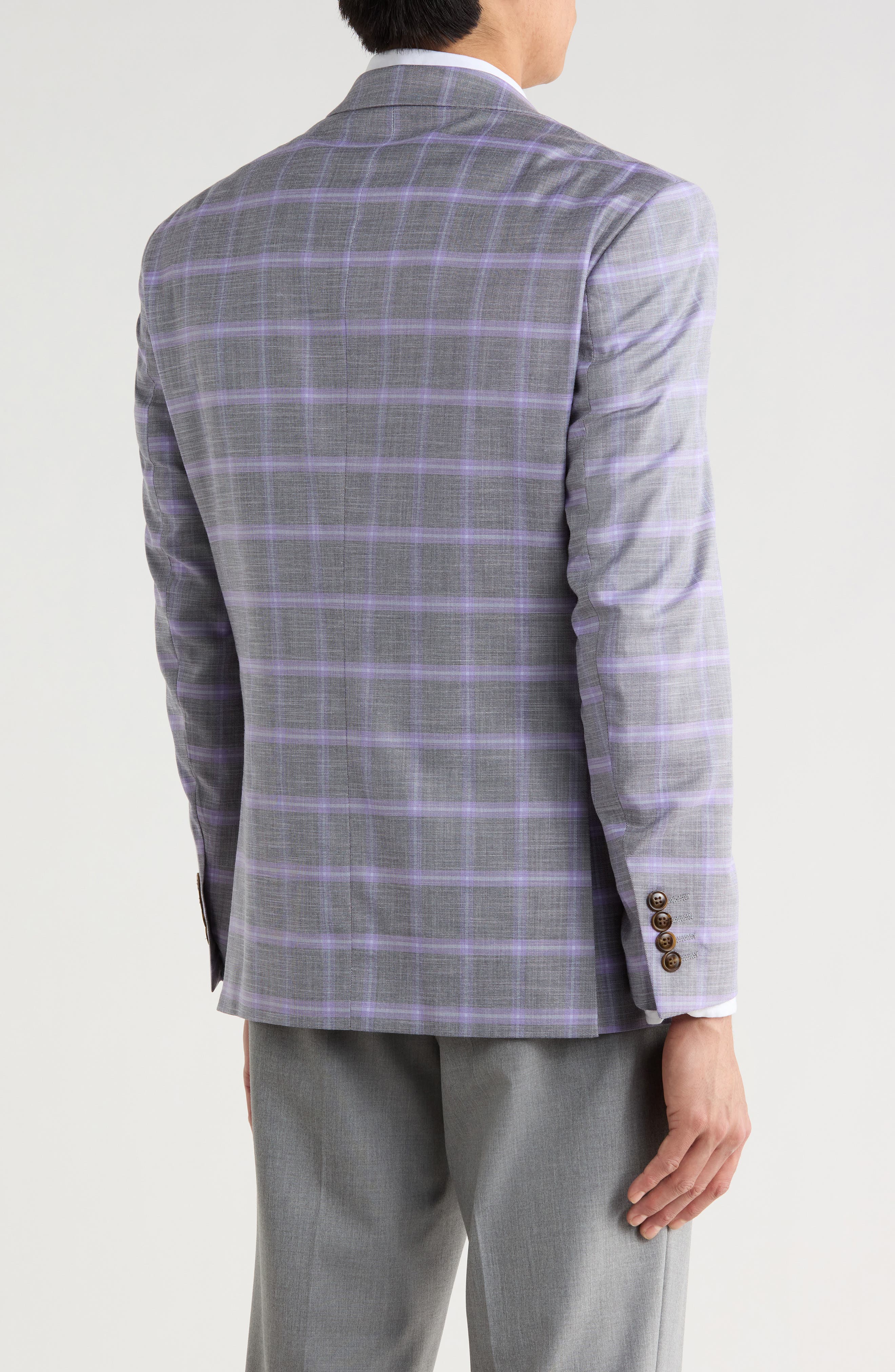 Slim Fit Windowpane Blazer - image 2