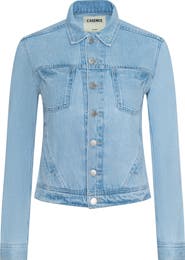 L'AGENCE Celine Denim Trucker Jacket