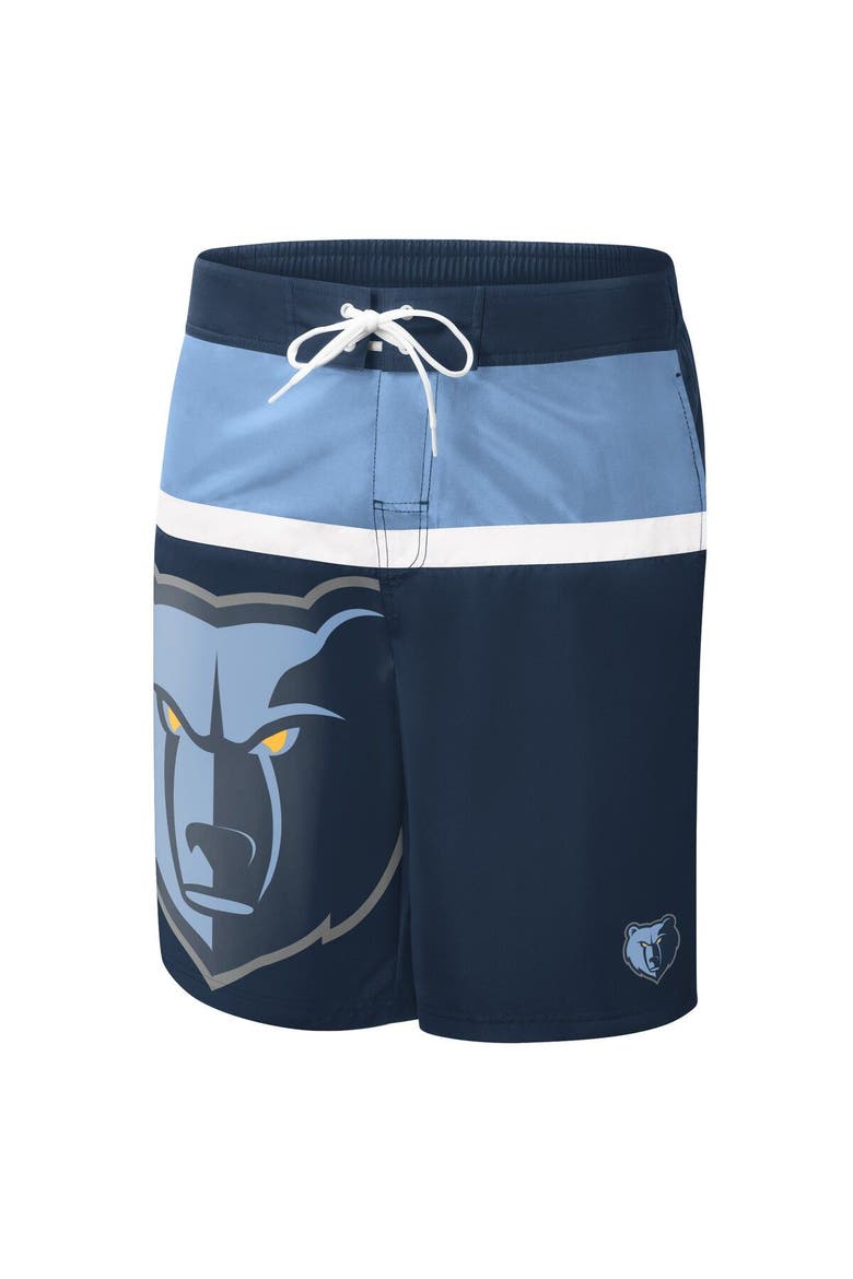 Men's G-III Sports by Carl Banks Navy Memphis Grizzlies Sea Wind Swim Trunks, Alternate, color, Navy