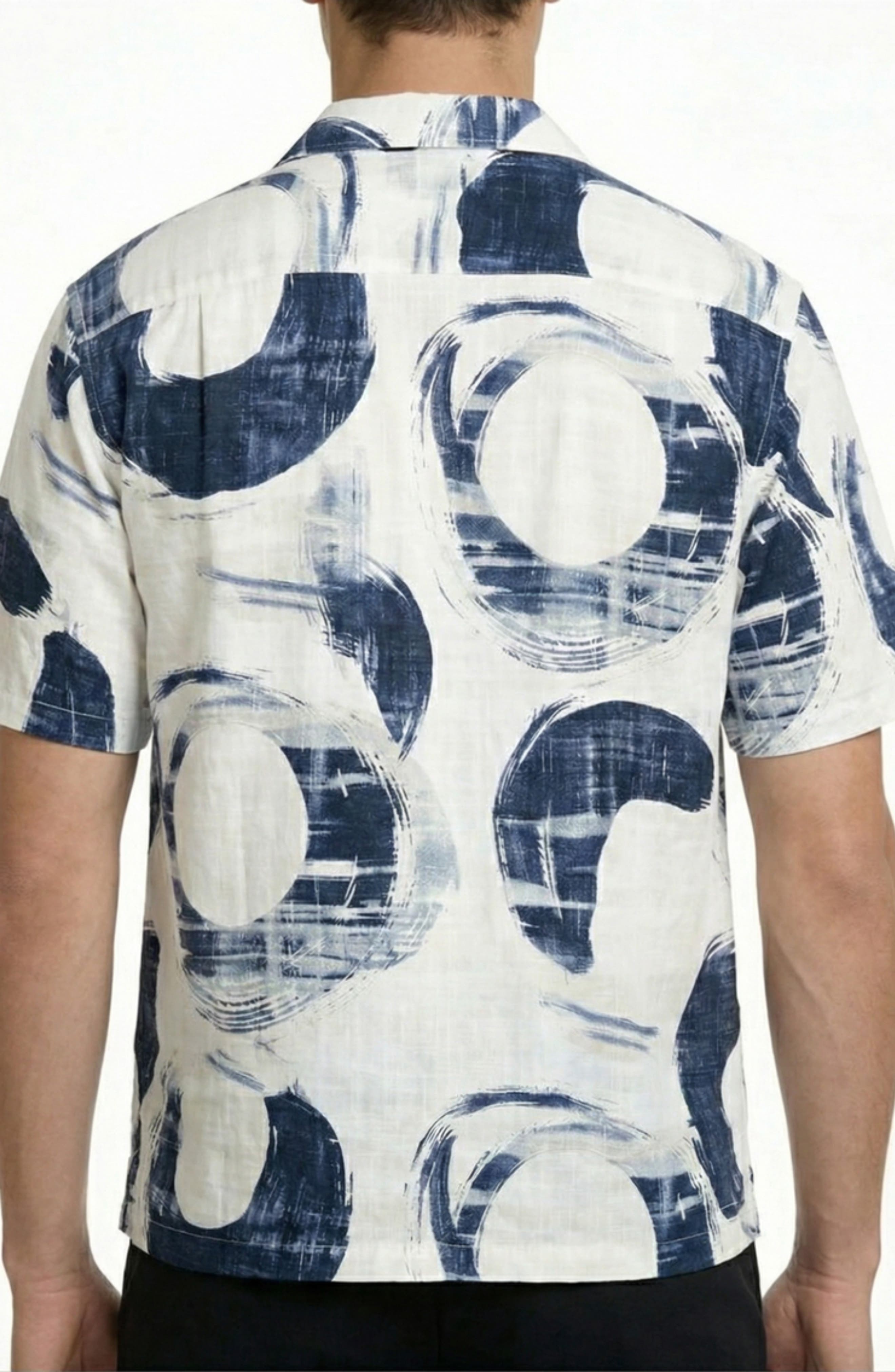 Abstract Print Camp Shirt - image 2