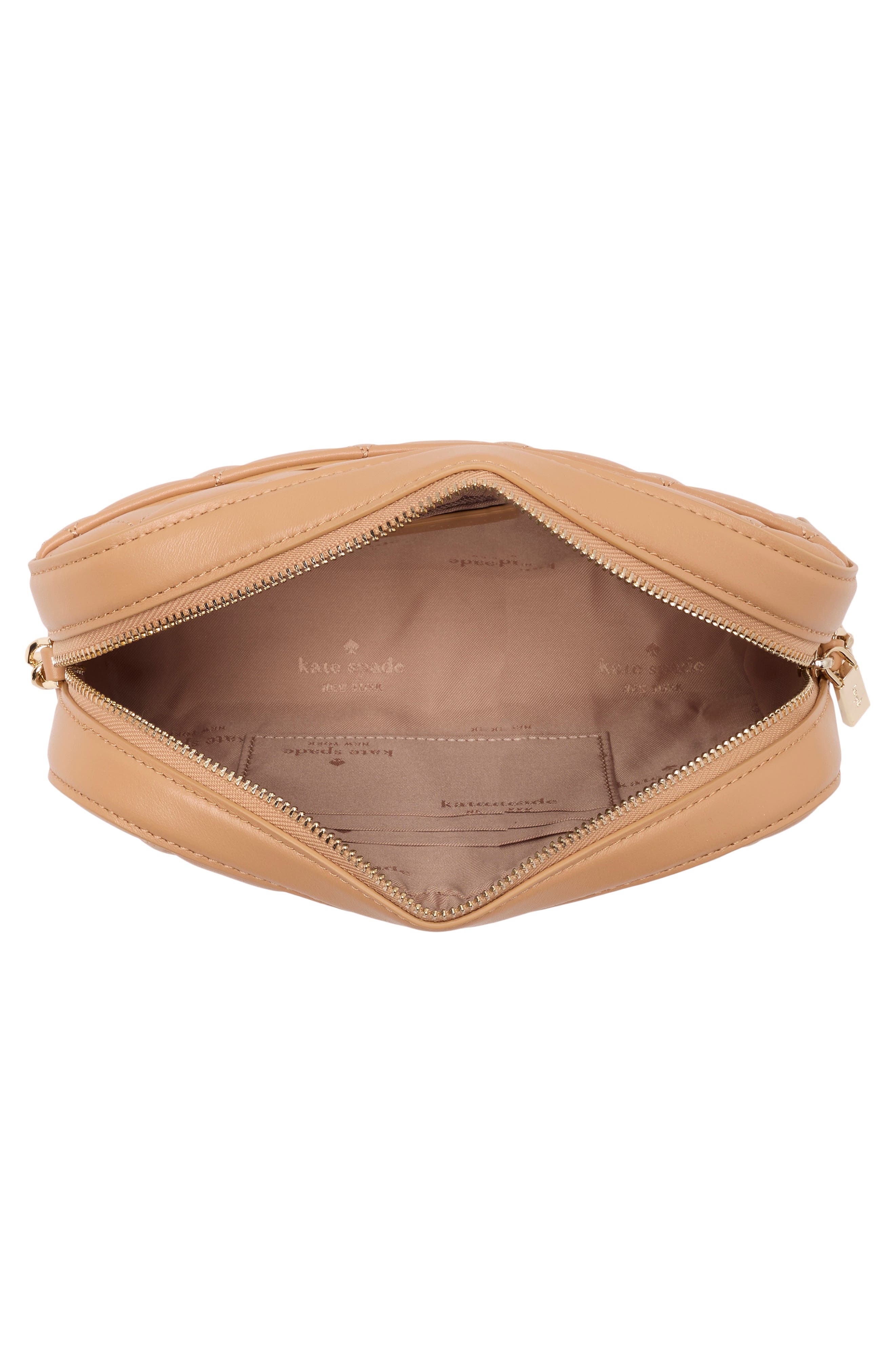 carey quilted leather crossbody bag, Alternate, color, TIRAMISU MOUSSE