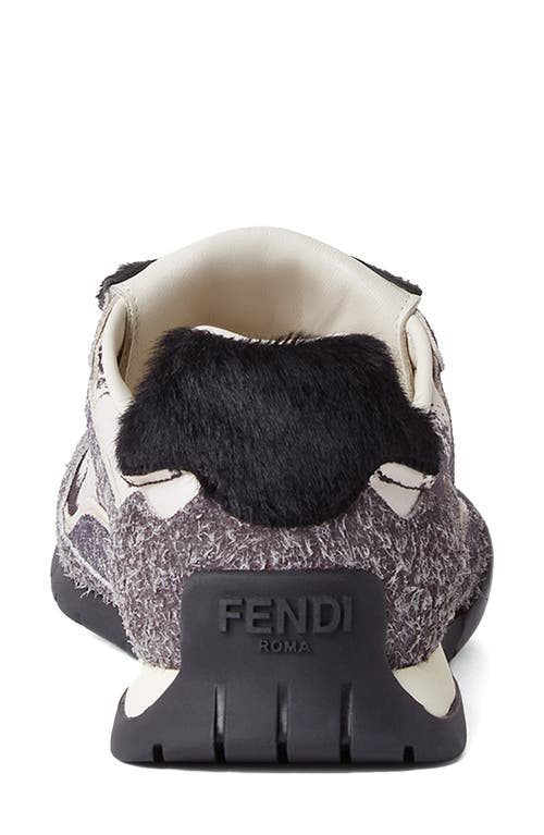 Fendi New Flow Low Top Sneaker In Black