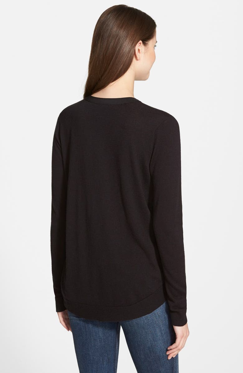 NYDJ Woven Front Cardigan, Alternate, color,